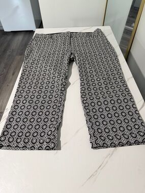 Lane Bryant Black and White Patterned capris